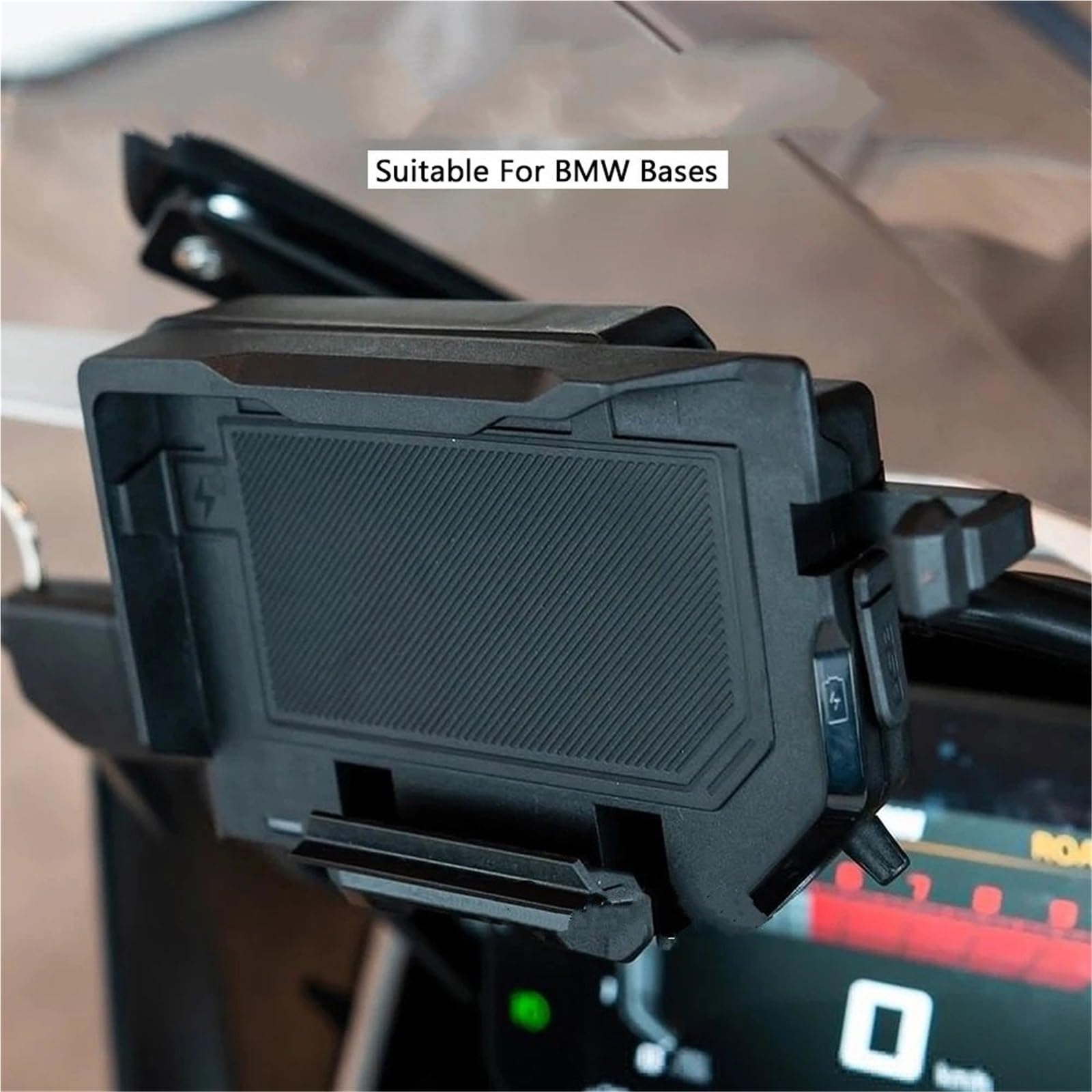 Zestaw naprawczy do linek hamulcowych Pasuje do BMW R1250GS ADV R1200GS Uchwyt nawigacyjny R 1250 GS R1250 Bezprzewodowa ładowarka telefonu Ładowanie mobilnego motocykla(Wireless- White Line)