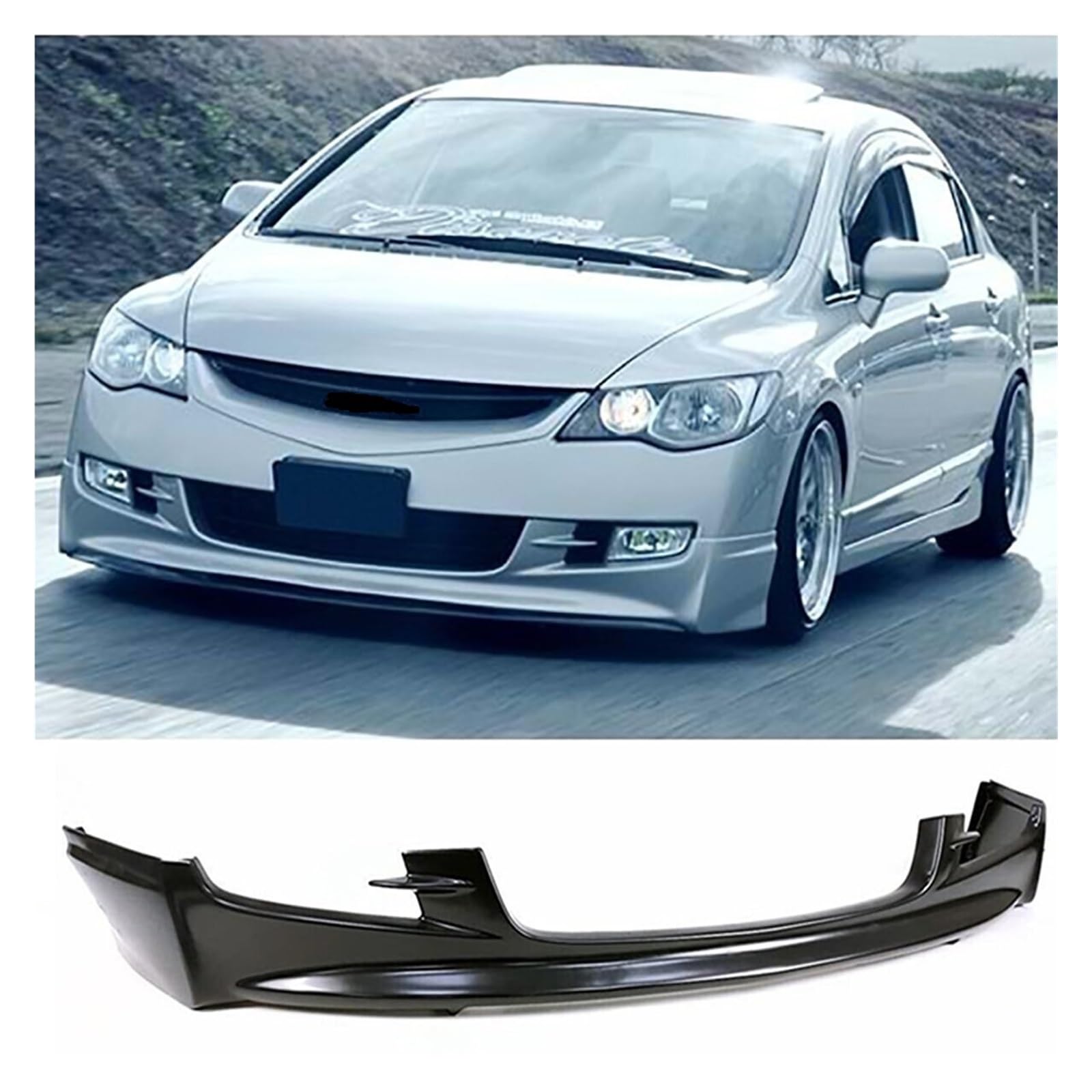 Amazon | 車のフロントリップ、シビック Fd6 (非フェイスリフト