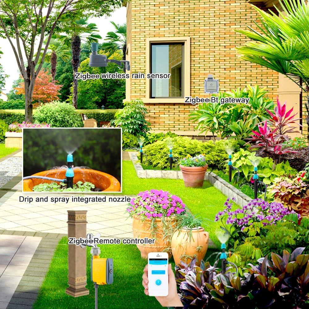 ZigBee Wireless Rain Sensor Wireless Rain Sensor Cyclic Timing Irrigation Device Irrigation Device Rain Sensor Intelligent Rain Sensor Timing Irrigation Device ZigBee Wireless Rain Sensor