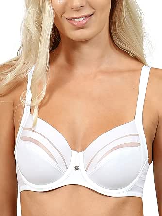Lisca Women's Alegra Black Underwired Full Cup Bra - Supportive Comfort In Size 40G