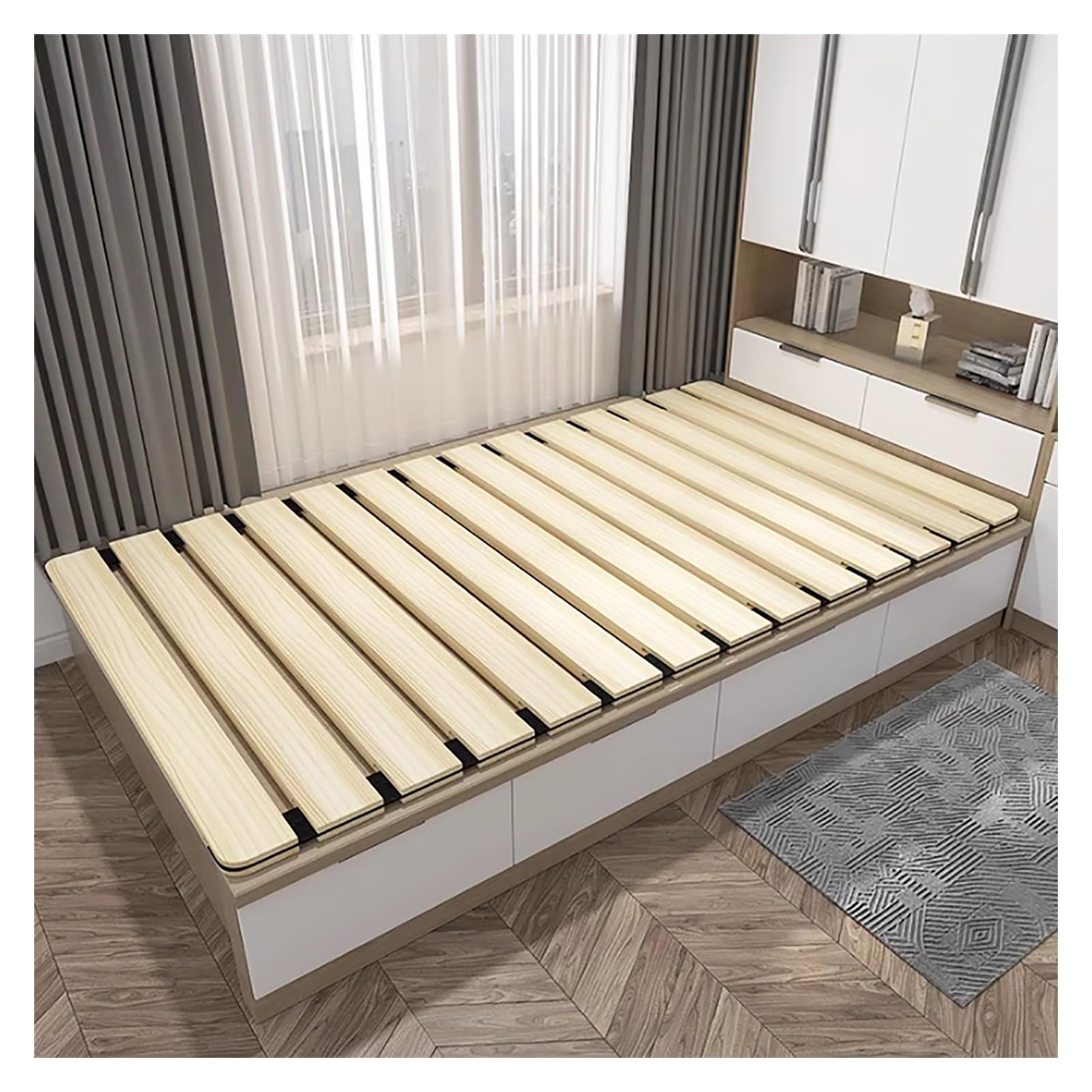 Lattes de lit en bois massif protection de taille et soutien de matelas rigide