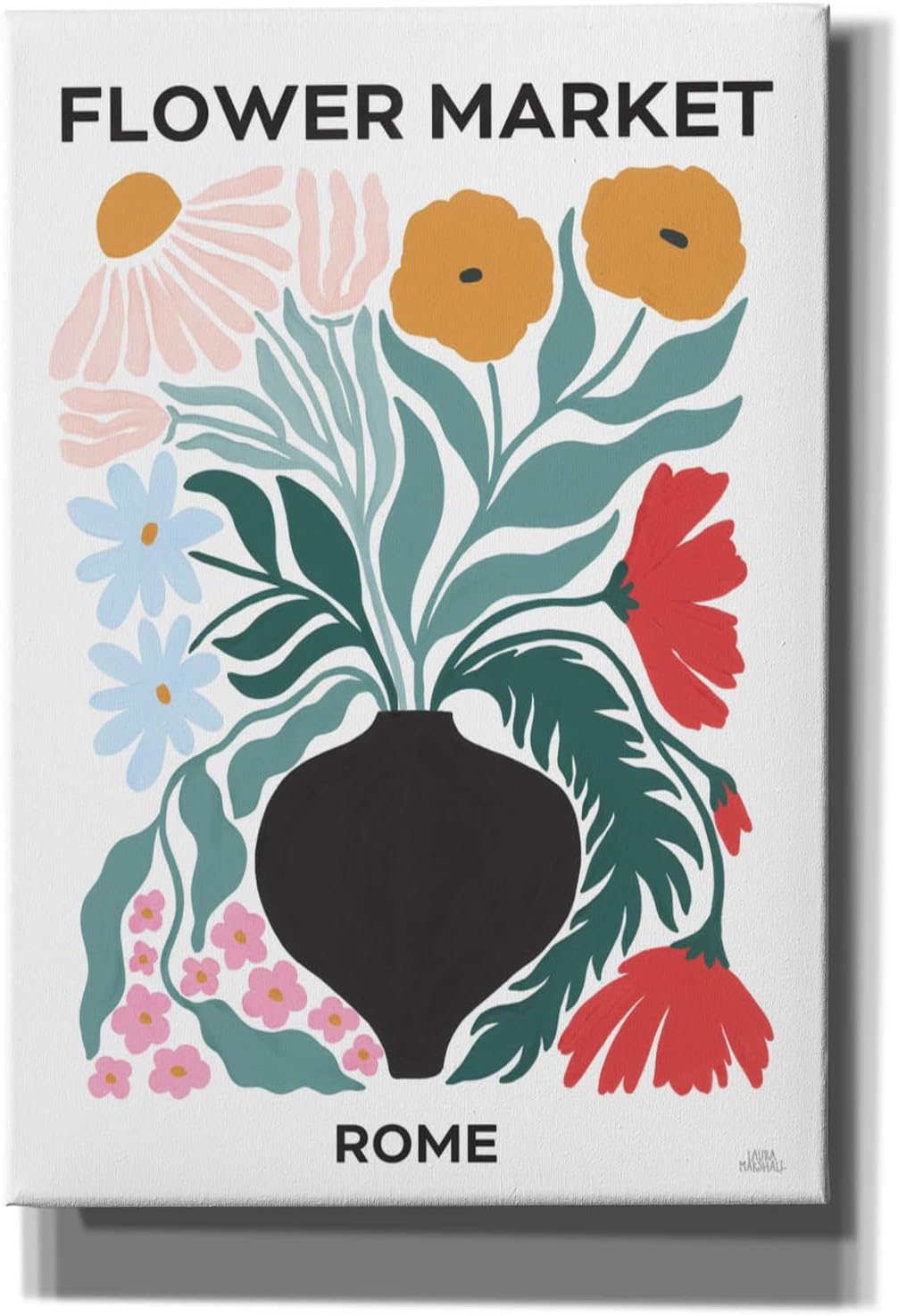 Epic Graffiti 'Flower Market 6' by Laura Marshall Canvas Wall Art, 18" x 26"