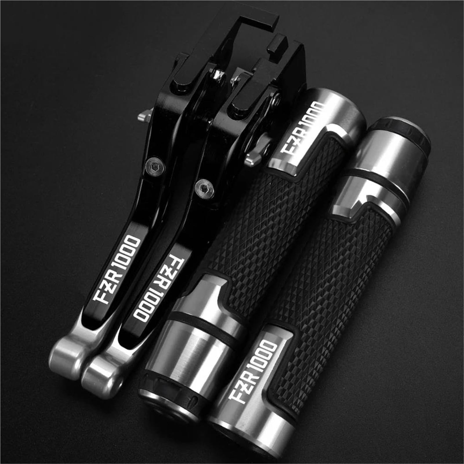 GQUIKGW Replace 7/8" 22MM Folding Extendable Brake Clutch Levers Motorcycle Accessories Parts Adjustable Handle for Y-AMAHA for Genesis FZR1000 FZR 1000 1987-1988(Black2)