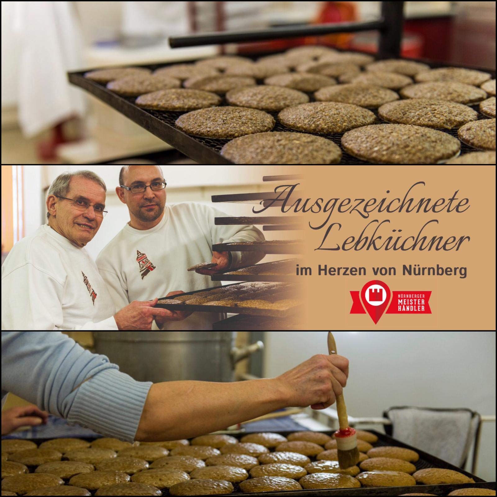 Lebkuchen - glutenfrei - original Nürnberger Elisen-Lebkuchen - Gemischt - ohne Mehl - handgefertigte Qualität - prämierte Meisterhändler-Manufaktur (Lebkuchen "Gemischt", 350 Gramm)