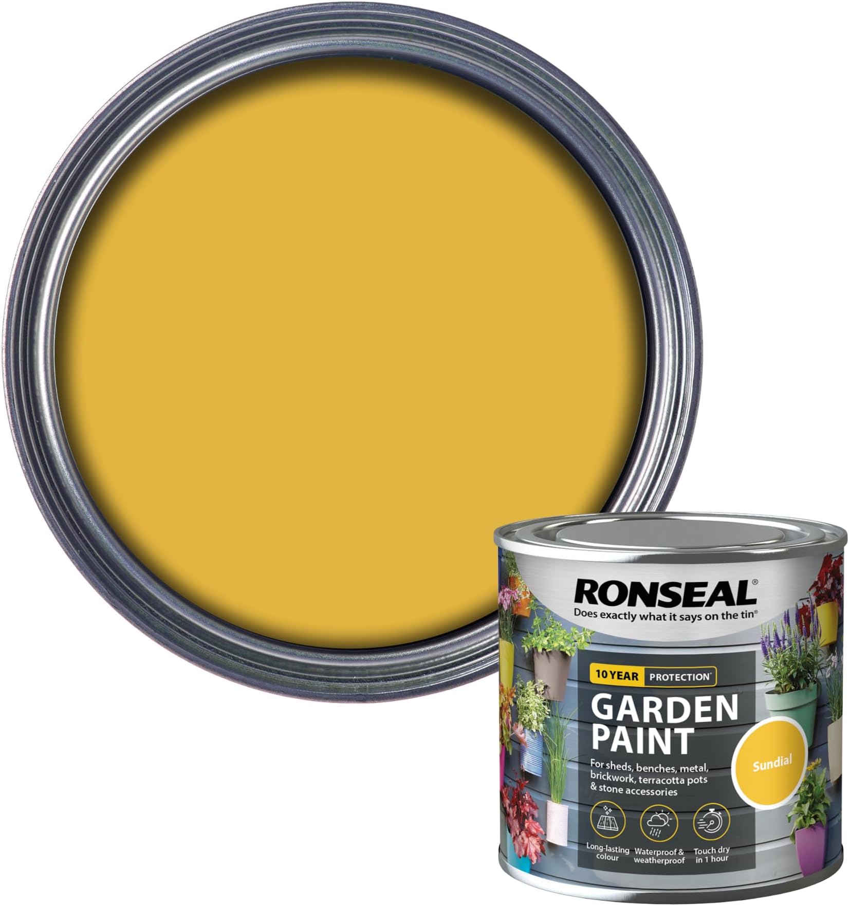 Ronseal RSLGPS250 GPS250 Garden Paint Sundial 250ml, 250 ml