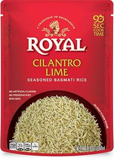 Royal - Cilantro Lime Seasoned Basmati Rice (Pack of Six)