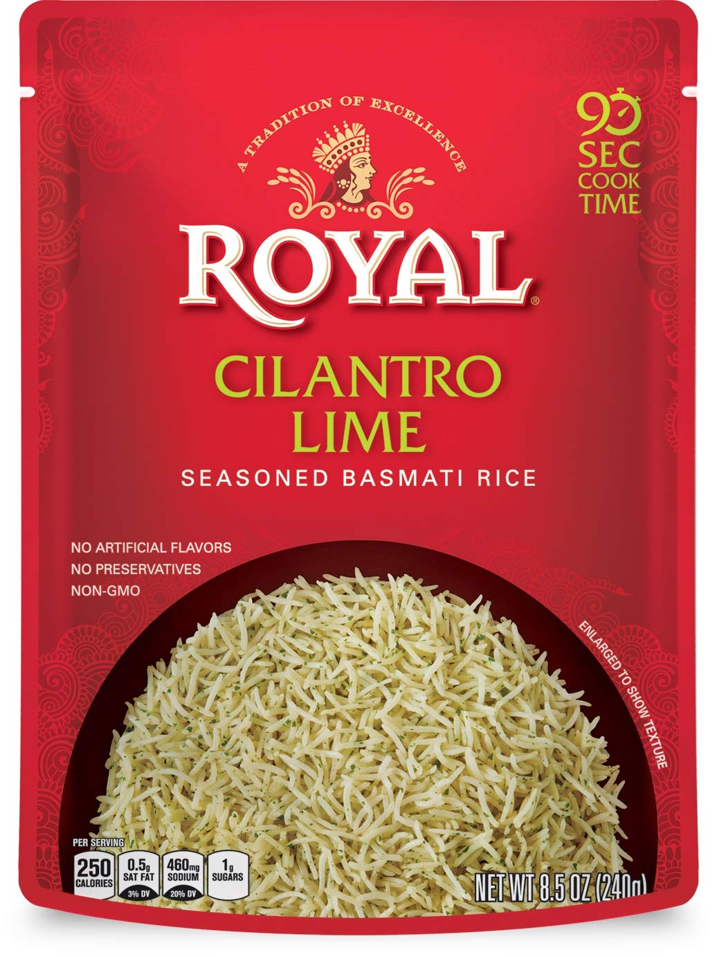 Royal - Cilantro Lime Seasoned Basmati Rice (Pack of Six)