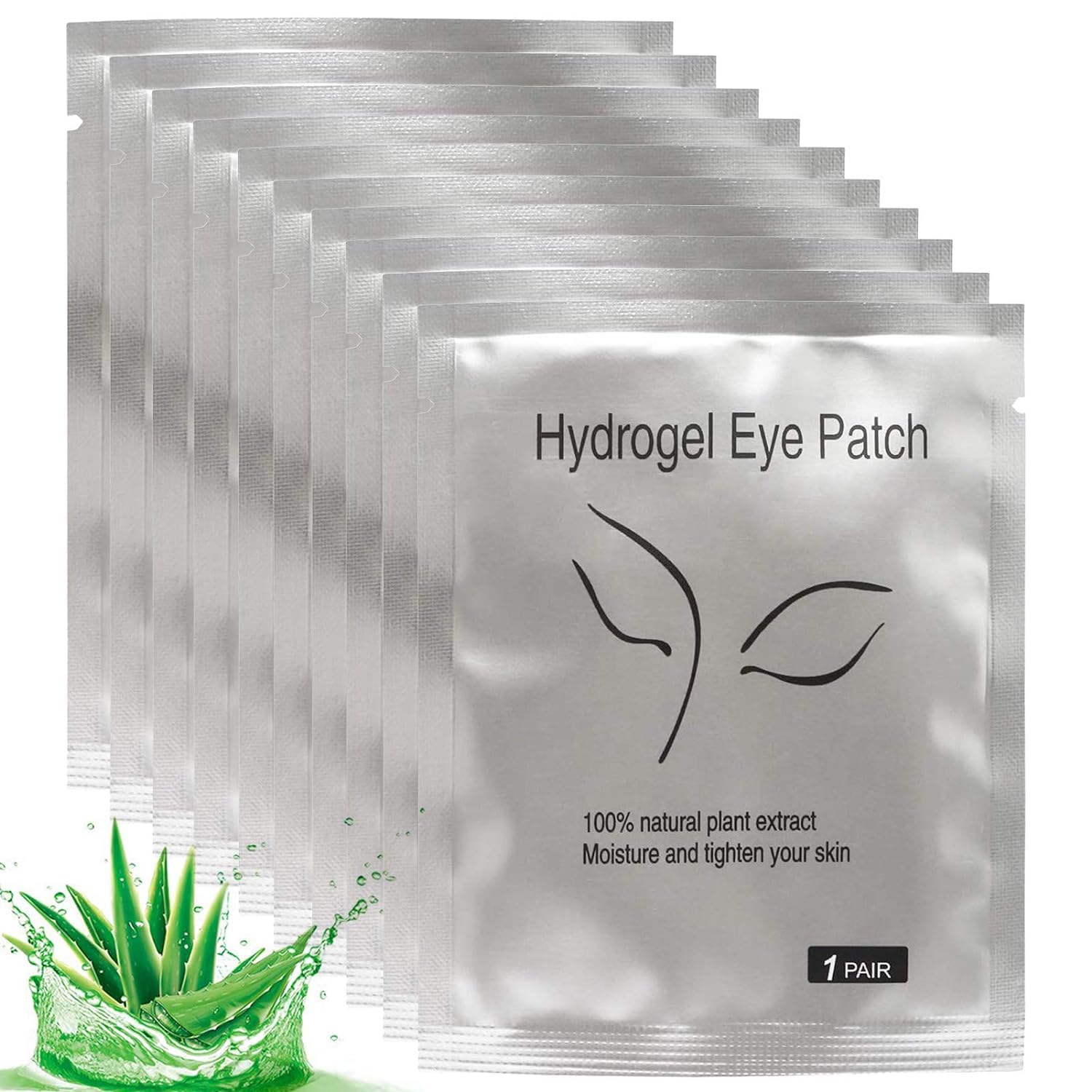 Gleevia 50 Pairs Under Eye Pads, Eyelash Extension Gel Patches, Lint Free DIY False Lash Extension Beauty Makeup Hydrogel Gel Eye Patches New Packaging-image-18