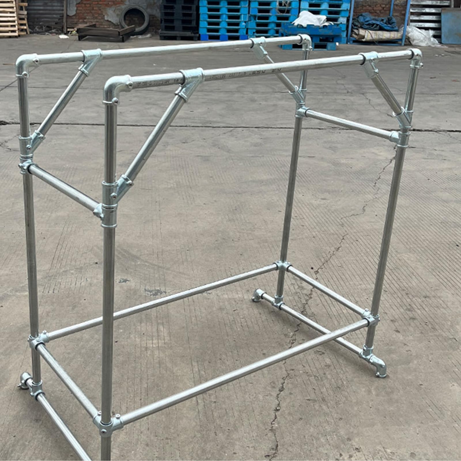 8 Stück 3-Wege Rohrverschraubung 20mm – 90° Winkel, Aluminium, Für Regalhalterungen & Rohrmöbel, Silber