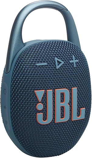 JBL Clip 5, Wireless Ultra Portable Bluetooth Speaker, Pro Sound, 12hrs of Playtime, Integrated Carabiner, Vibrant Colors with Rugged Fabric...
