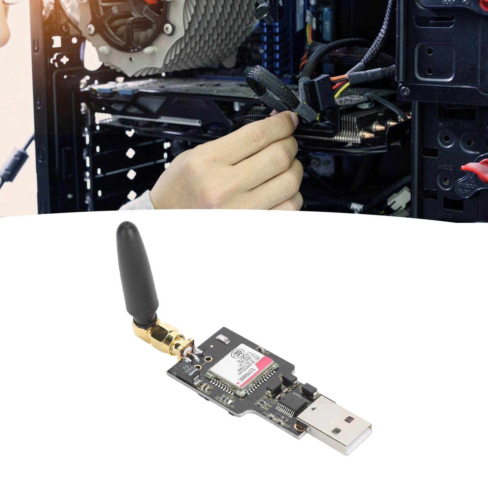 Module de Communication sans Fil USB GSM GPRS SIM800C avec Bluetooth, Transmission de Voix SMS et données, idéal pour projets IoT sans Fil
