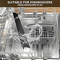 Vista 8 de Cubierta de silicona para encimera de cocina, 25 pulgadas de largo y extra anchas para llenado de huecos de estufa, 2 piezas, entre horno