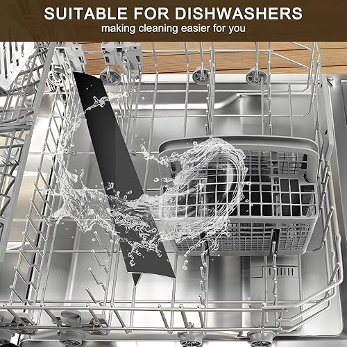 Miniatura 8 de Fundas de silicona para huecos para encimera de cocina, antideslizantes, no pegajosas, sellan derrames entre encimera, estufa, horno, lavadora,