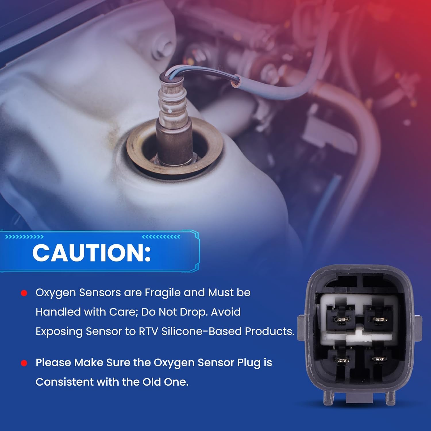 MOCA 2 Pcs Downstream Oxygen Sensors Fit 2002-2006 for Toyota Camry 3.0L & 2004-2006 for Lexus ES330 3.3L & 2004-2008 for Toyota Solara 3.3L & 2002-2003 for Lexus ES300 3.0L