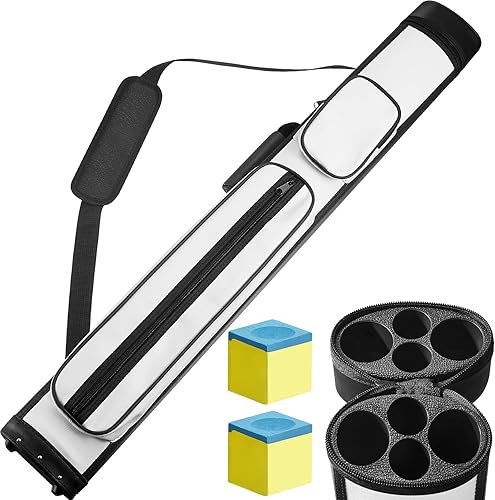 Deekin 2 x 2 pulgadas, estuche de transporte para taco de billar, accesorios para mesa de billar, funda para taco de billar, funda para billar,