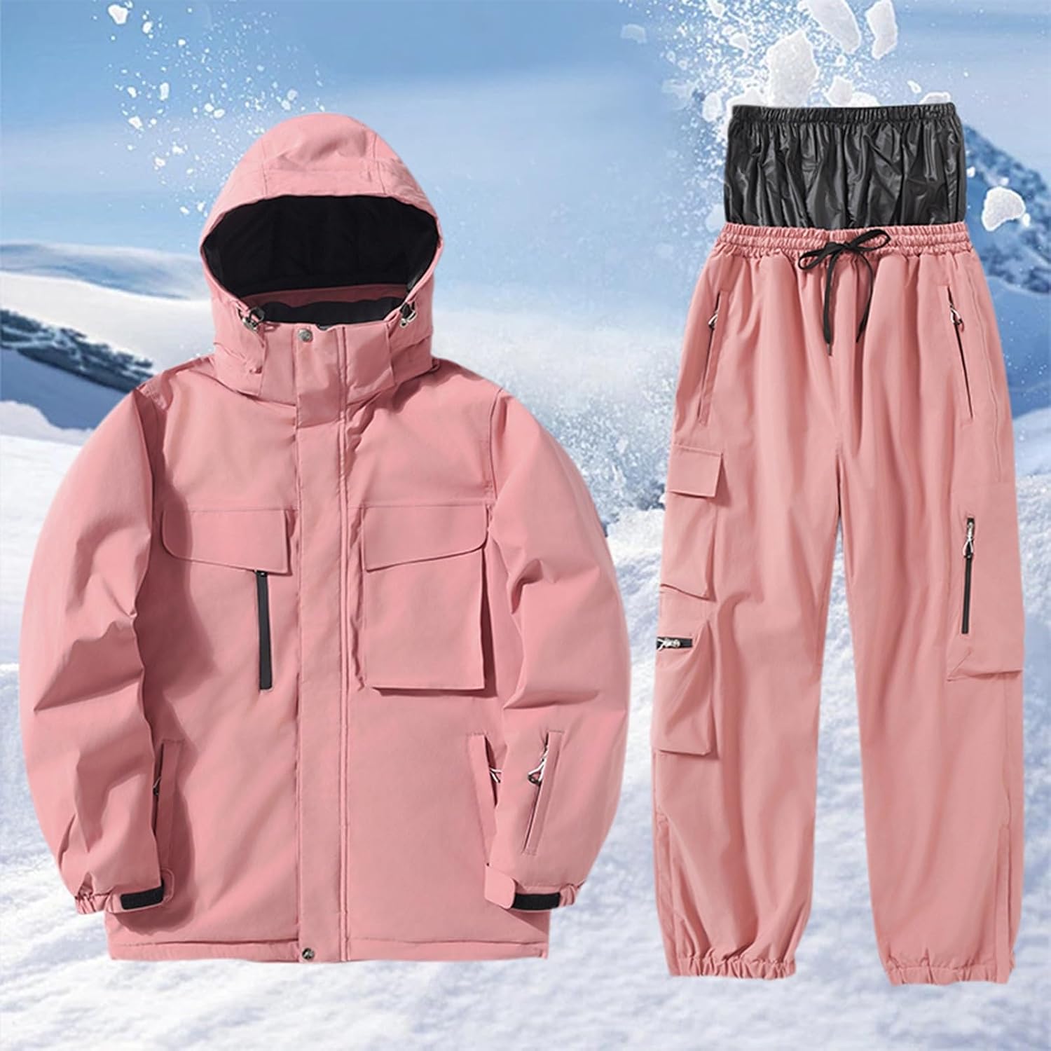 Women's Knit Pajamas Set with Pockets, Drop Shoulder Sleepshirt and Pajama Pants, Shadow Green / XL メンズにんぐウェア上下セット pajamas family 東京りべんリベンジャーズ pmnp241981|pmnt241979|p