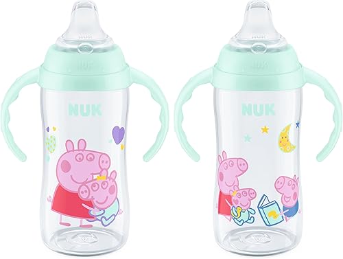 Miniatura 13 de NUK Mickey Mouse - Vaso grande para aprendizaje de 10 onzas, paquete de 2 unidades, sin BPA, a prueba de derrames Mickey Mouse,Disney