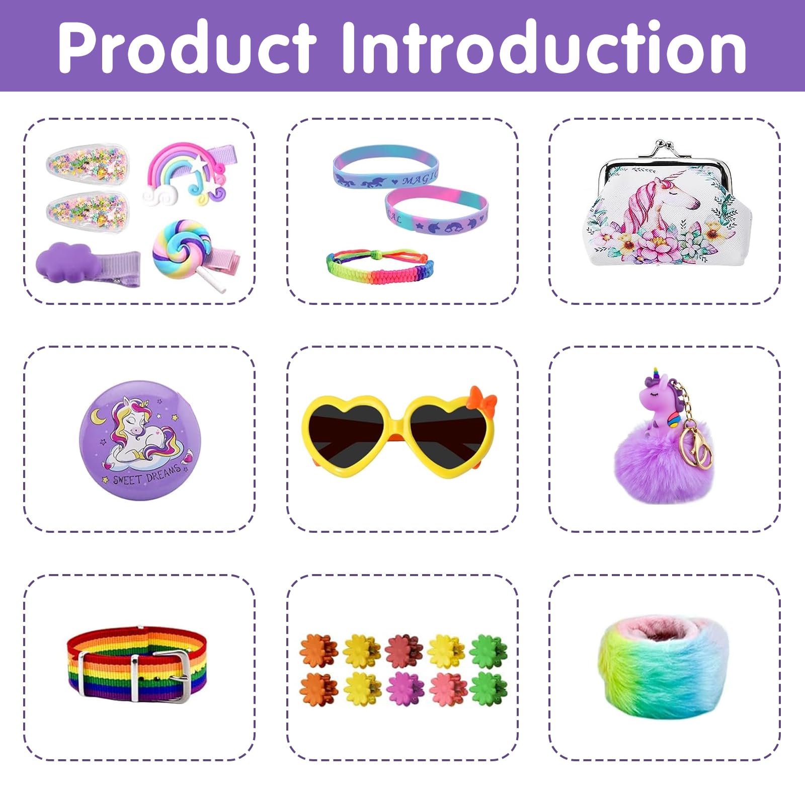 Calendario Adviento 2025,Calendario de Cuenta Regresiva de Navidad con Joyas de Unicornio Collar Pulsera Anillos Pendientes Lentes Pinzas De Cabello Navidad Regalo para Niño Niña — view 3