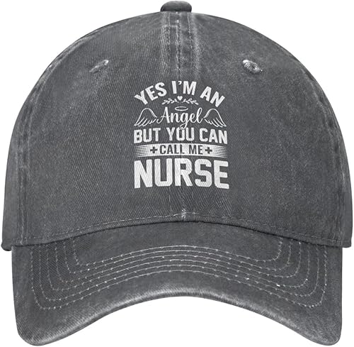 Miniatura 2 de Yes I M an Angel But You Can Call Me Nurse Nurse Baseball Cap for Men Women Hats Cotton Trucker Caps Adjustable Dad Hat