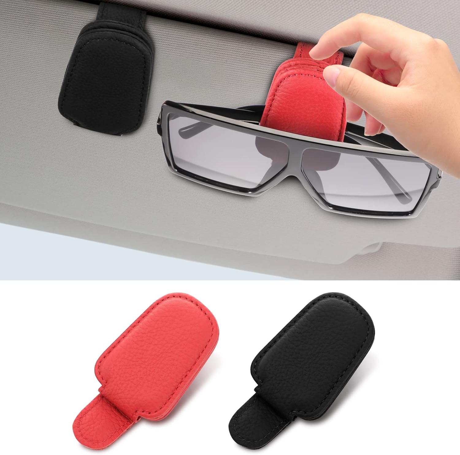 Konohan 2 Pcs Sunglass Holder for Car Visor