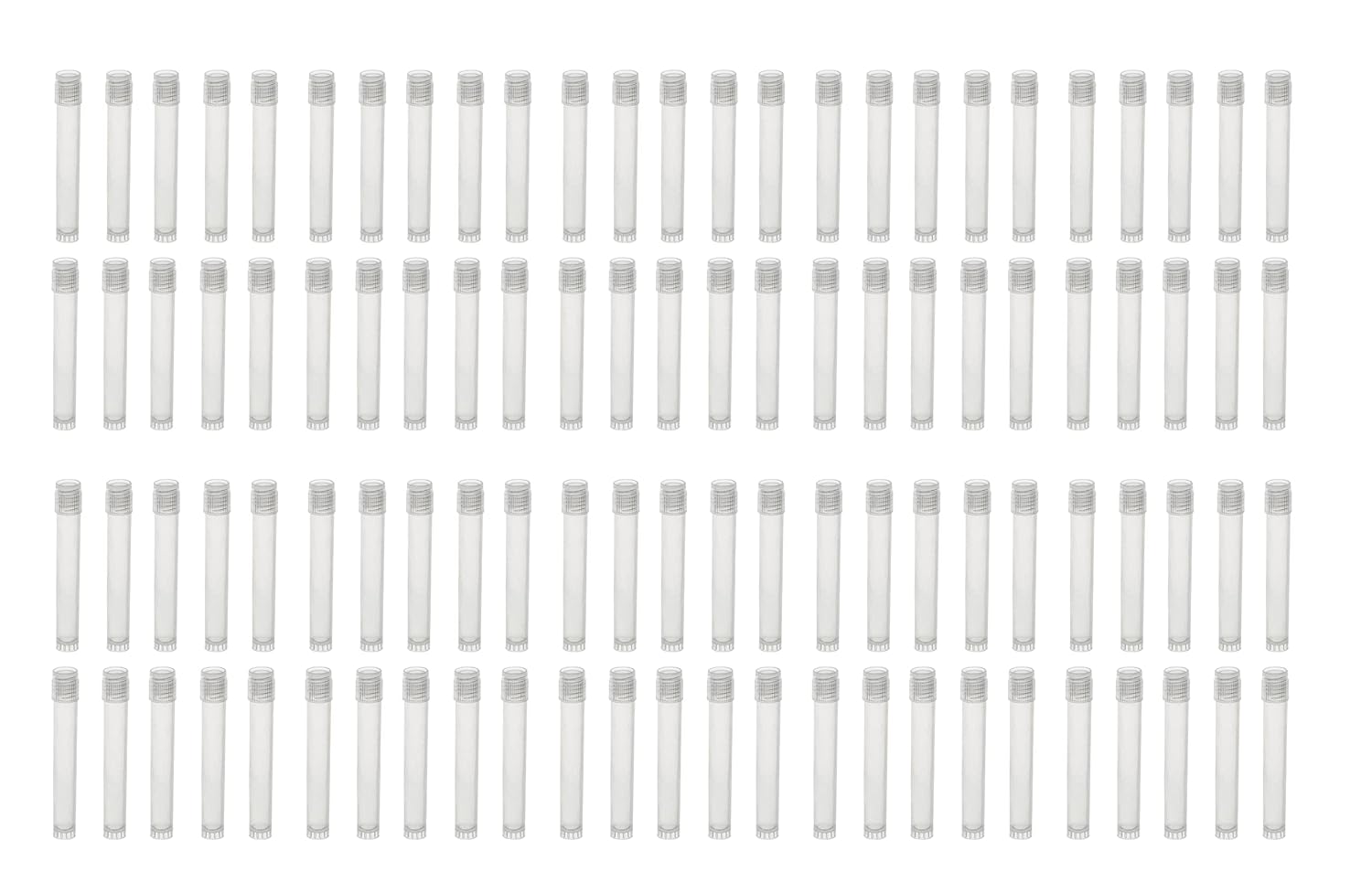 EISCO 100PK Plastic Storage Vials, 5mL - Screw Top - Polypropylene