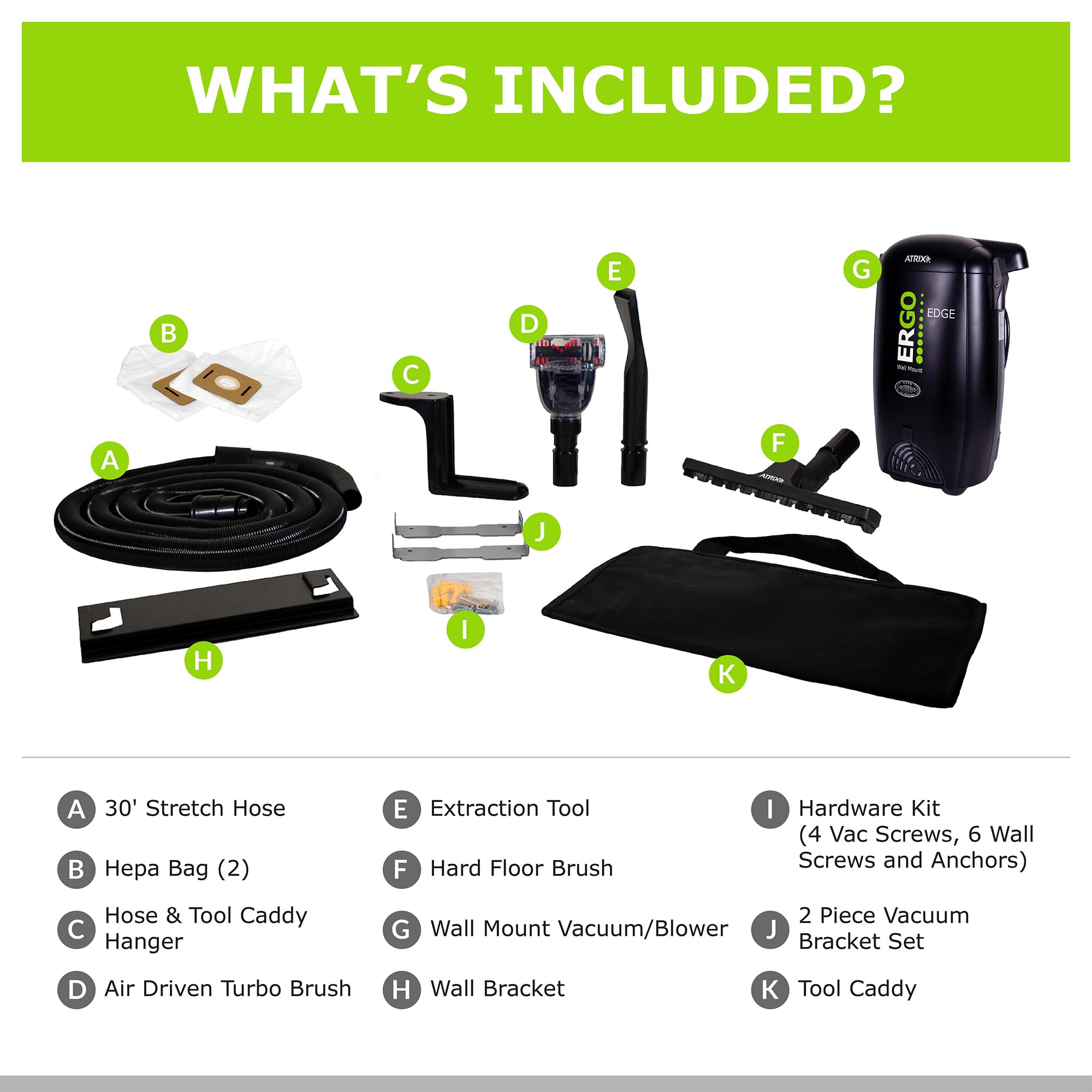 Atrix Ergo Edge Shop Vac - Wall Mount & Powerful Cleaning -3