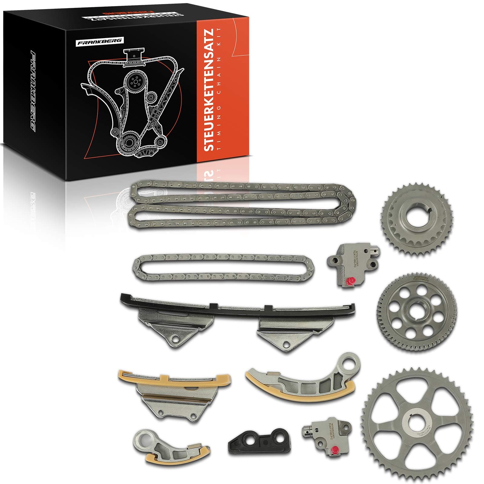 Frankberg Kit de cadena de distribución N22A1/N22A2 13620RBDE00 | Compatible con: Accord VII Tourer CM CN, Civic VIII Hatchback FK FN, Accord VII CL CN, CR-V III RE, FR-V BE, CR-V II RD
