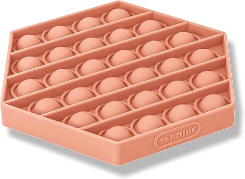 TOMMIKE Juguete Fidget Hexagonal Push Pop de Burbujas Sensoriales para Alivio de Ansiedad y Estrés, Necesidades Especiales, Autismo, Aprendizaje,