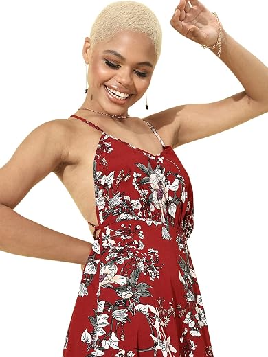 Berrylush Women Charming Floral Fantasy Dress