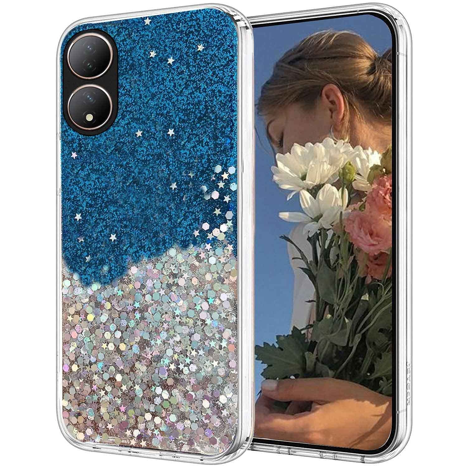KC Back Cover for Vivo Y100 5G & Vivo T2 5G, Dry Fixed Glitter Bling Ultra Thin TPU Sparkle Stars Epoxy Silicone Girls Women Camera Protection Case (Blue) (B0C43R8LPH) Amazon Price History, Amazon Price Tracker