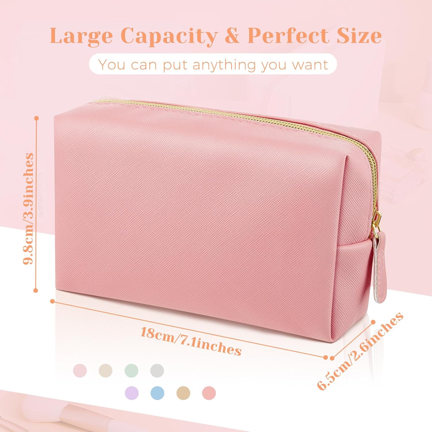 メイクアップバッグ PUレザー コスメポーチ 防水 小型 トイレタリーバッグ ポータブル コスメオーガナイザー 防水 収納 財布 レ 2way  ビューティー Duleylv 財布用小型メイクアップバッグ ポータブルミニメイクアップオーガナイザー コインリップ