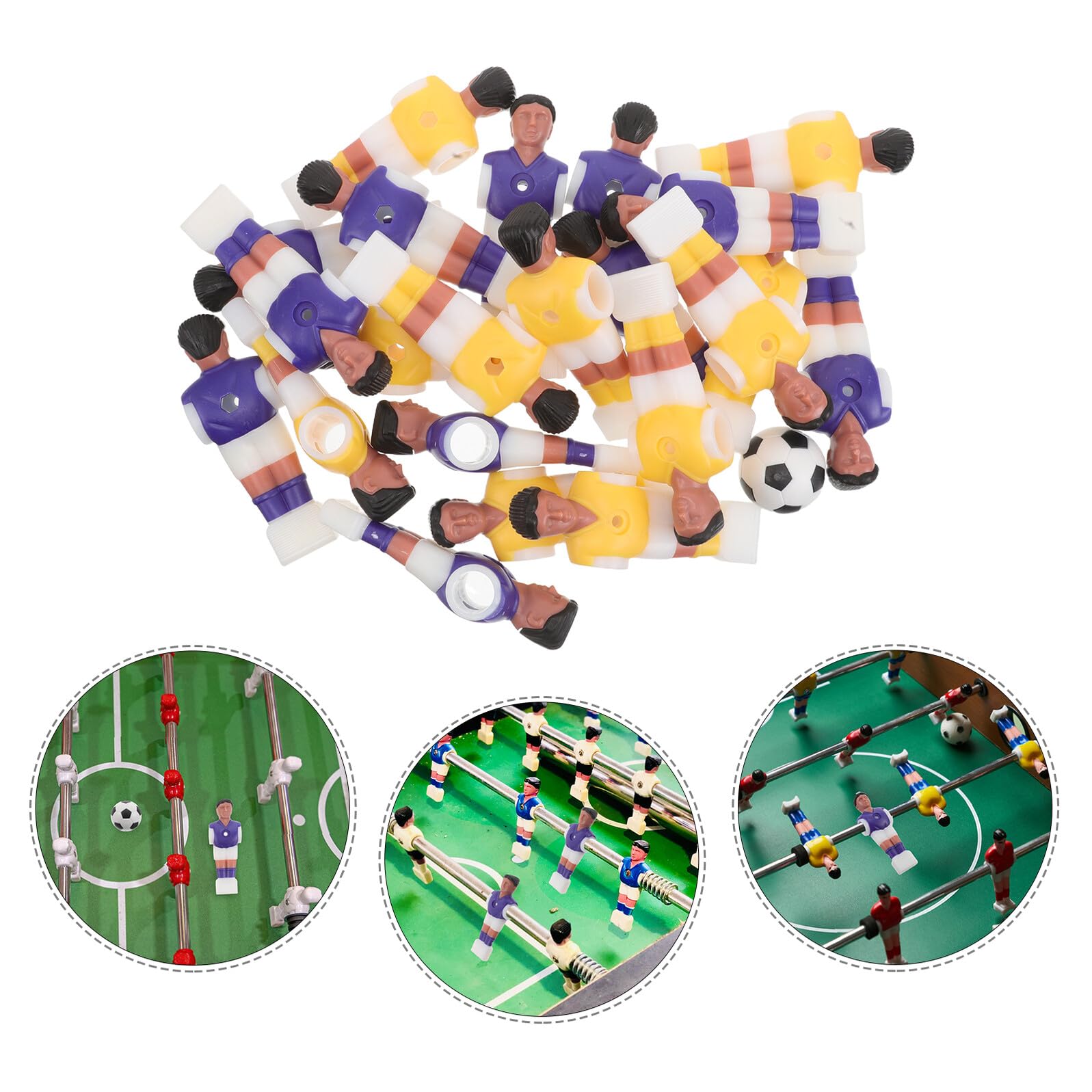 DECHOUS Statuine di Giocatori di Calcio in Miniatura di Giochi da Tavolo Accessori per Giochi da Tavola Figure di Giocatori di Calcio Giocattoli Statuine di Persone in Miniatura Mini
