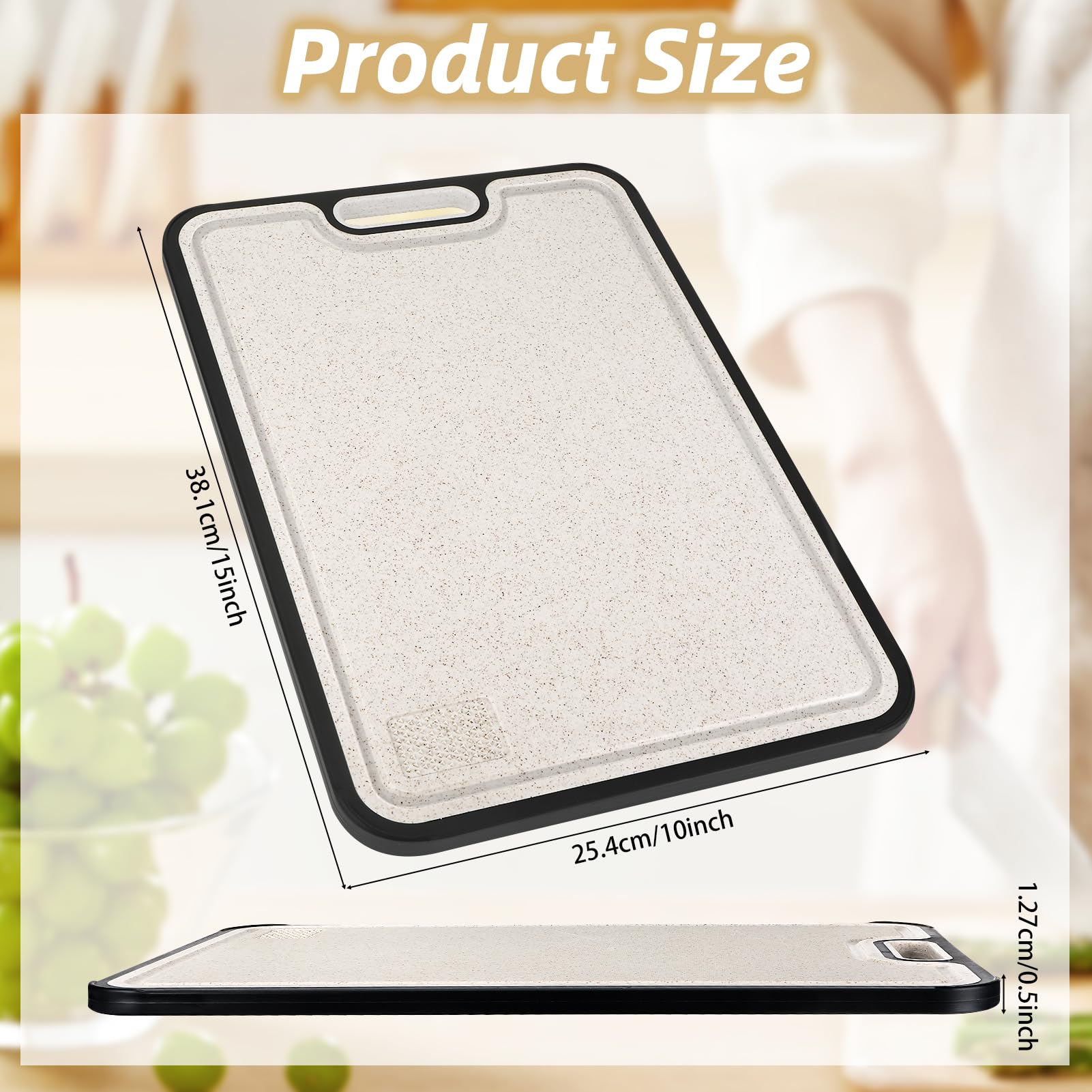 Zikenis Planche à Découper Inox Cuisine Antibactérienne Maille Résistant aux Rayures