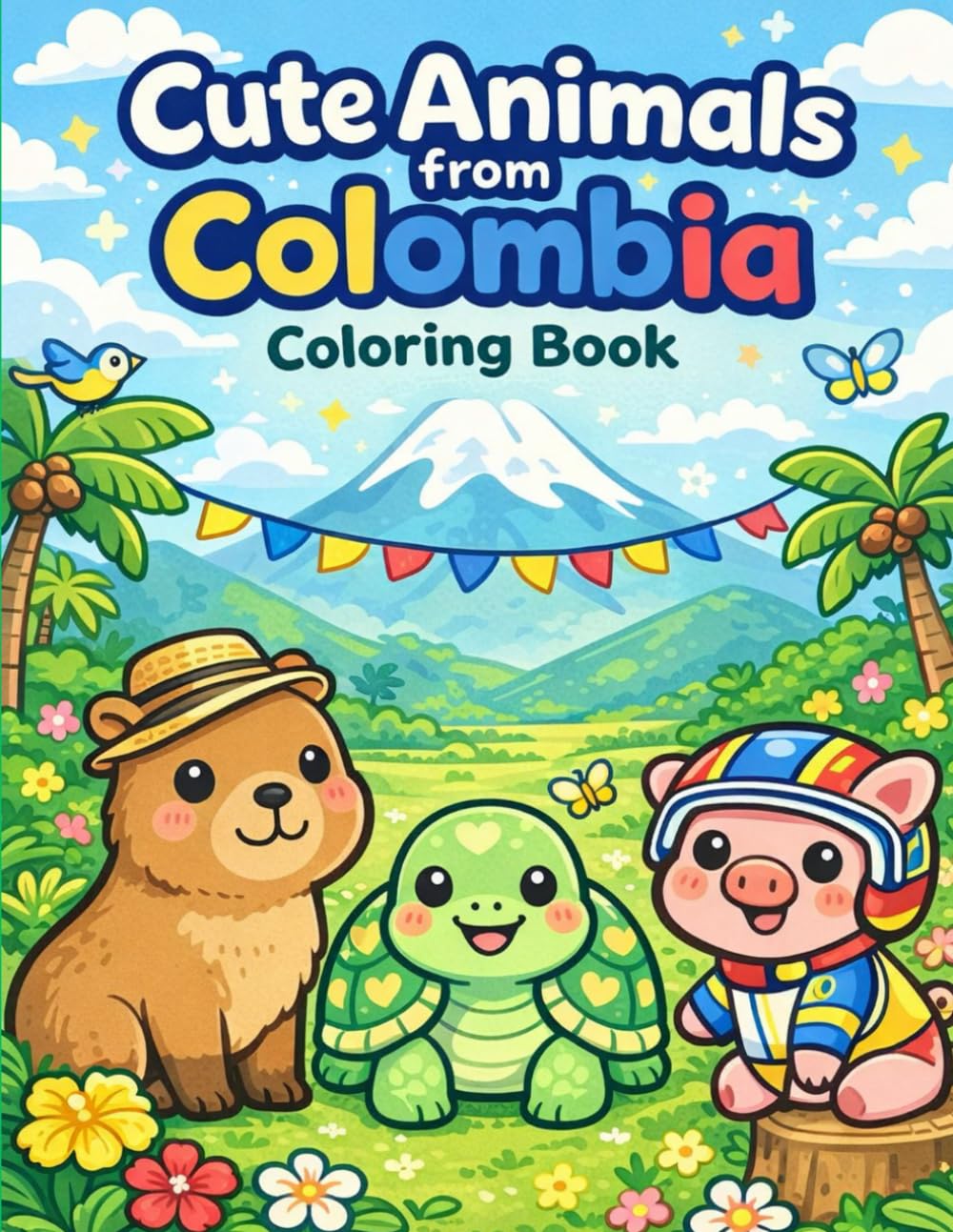 Cute Animals from Colombia - Coloring Book: Detailed and Playful Coloring Adventures for Kids and Adults”
