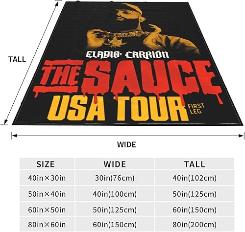 Miniatura 5 de Eladio - Manta de forro polar súper suave y cálida de 80 x 60 pulgadas, ligera, mullida, cómoda, de microfibra, para otoño, con aire acondicionado