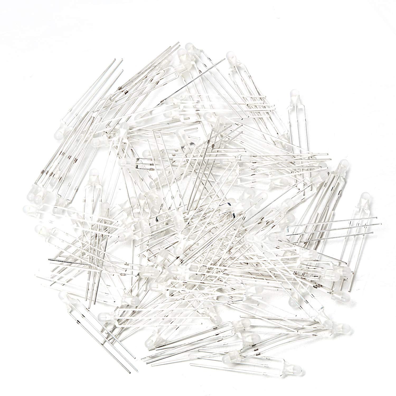 5x Mini Led Bicolor 3mm Difuso Vermelho E Azul Anodo Comum - Foto 9