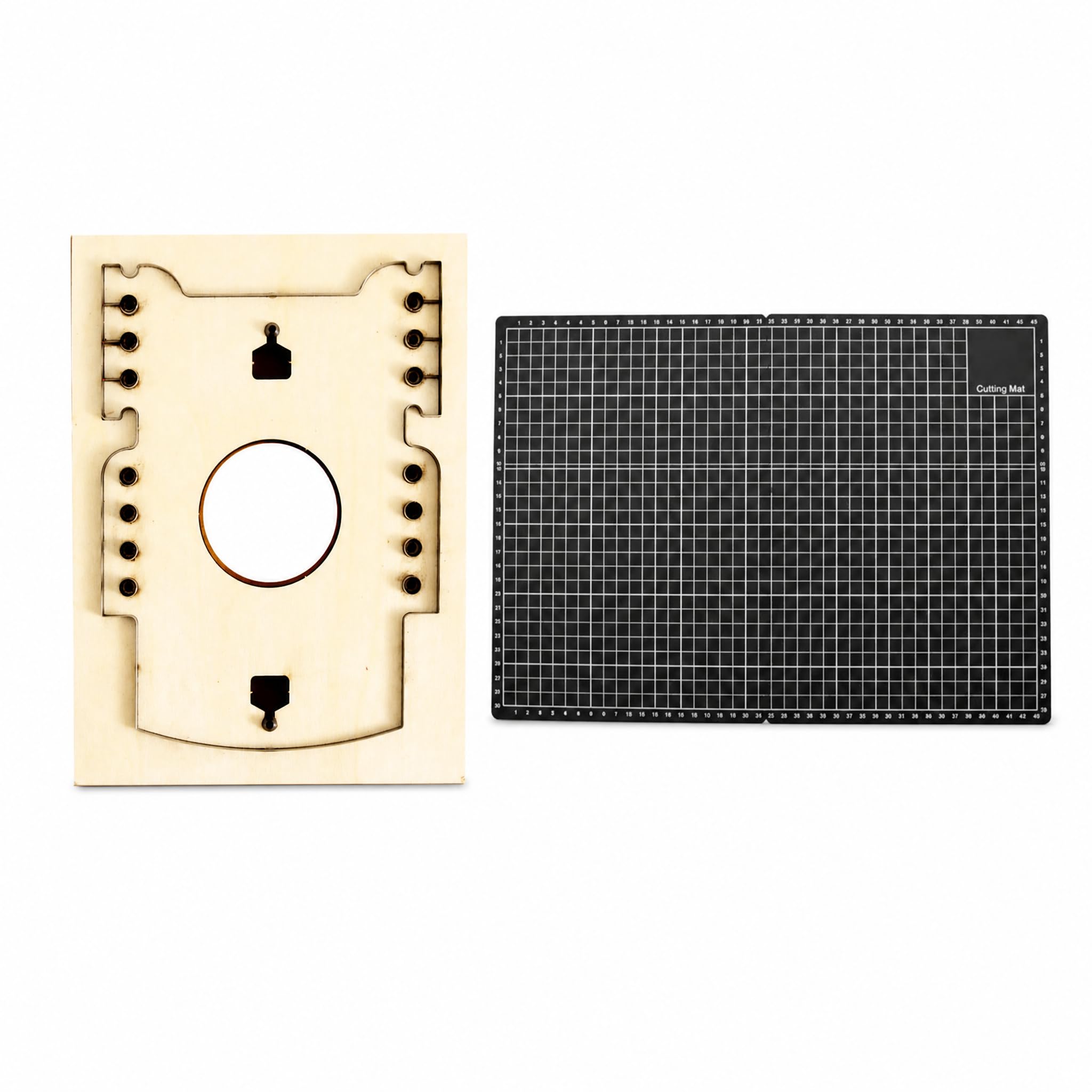 rockible Accesorios para Troquelado de Carteras, Troquelado de Cuero, Tapete de Corte Plegable, Tabla de Corte Gruesa, Tapete de Costura Cuadricul
