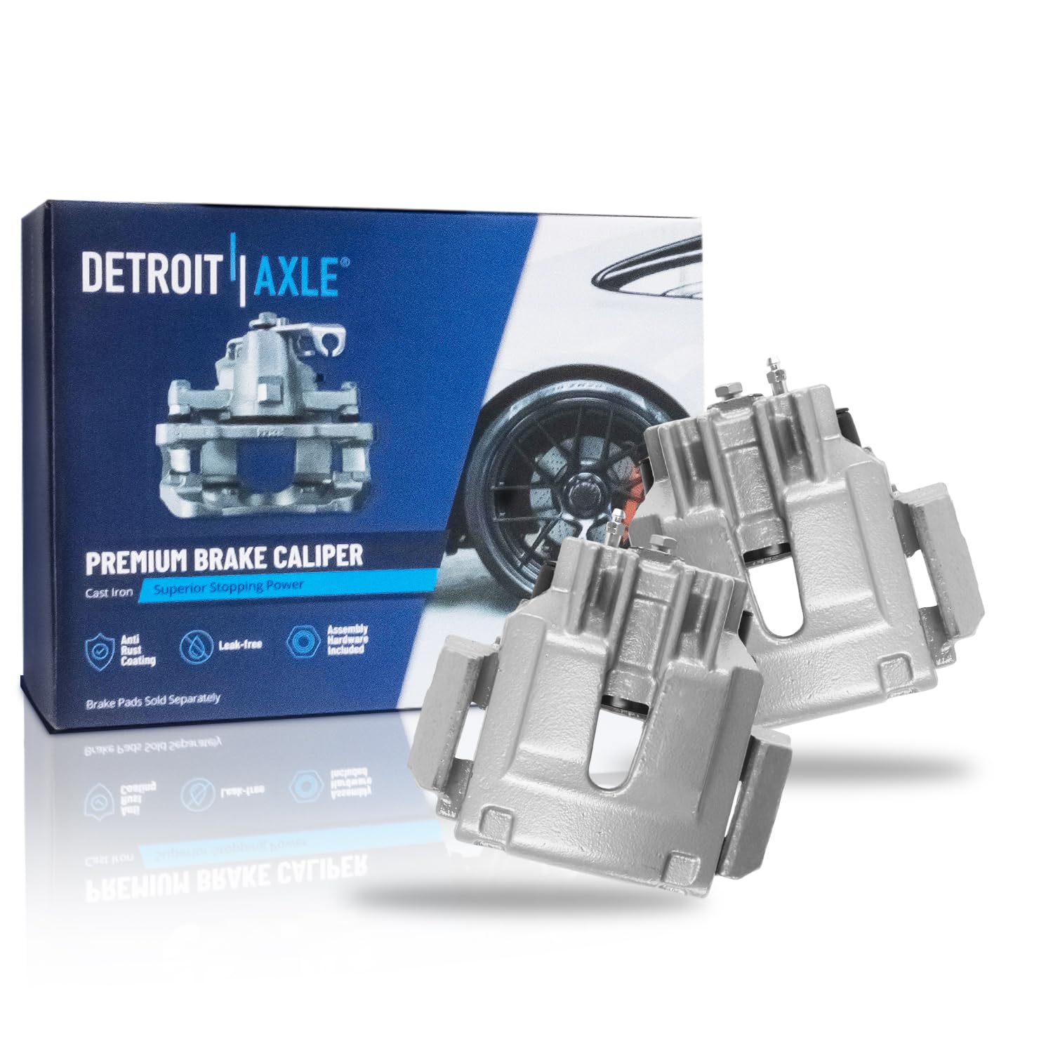 Detroit Axle - Rear Brake Calipers w/Brackets for 2003-2006 Ford Expedition
