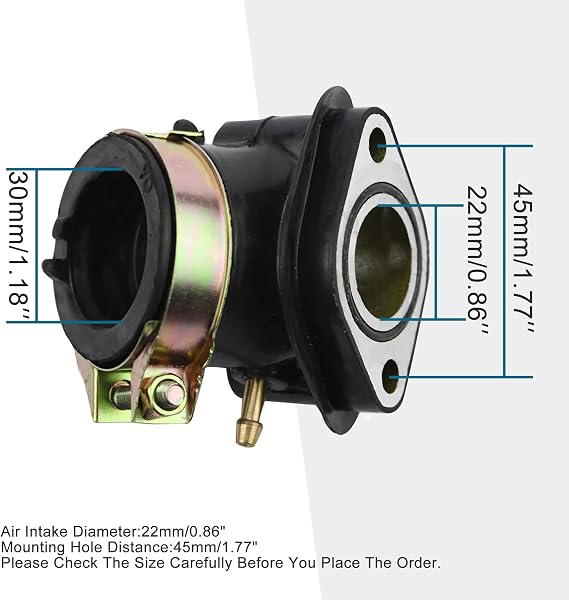 GOOFIT Intake Manifold Pipe for GY6 125cc 150cc Scooters Go Karts ATV Moped Scooter Dune Buggy