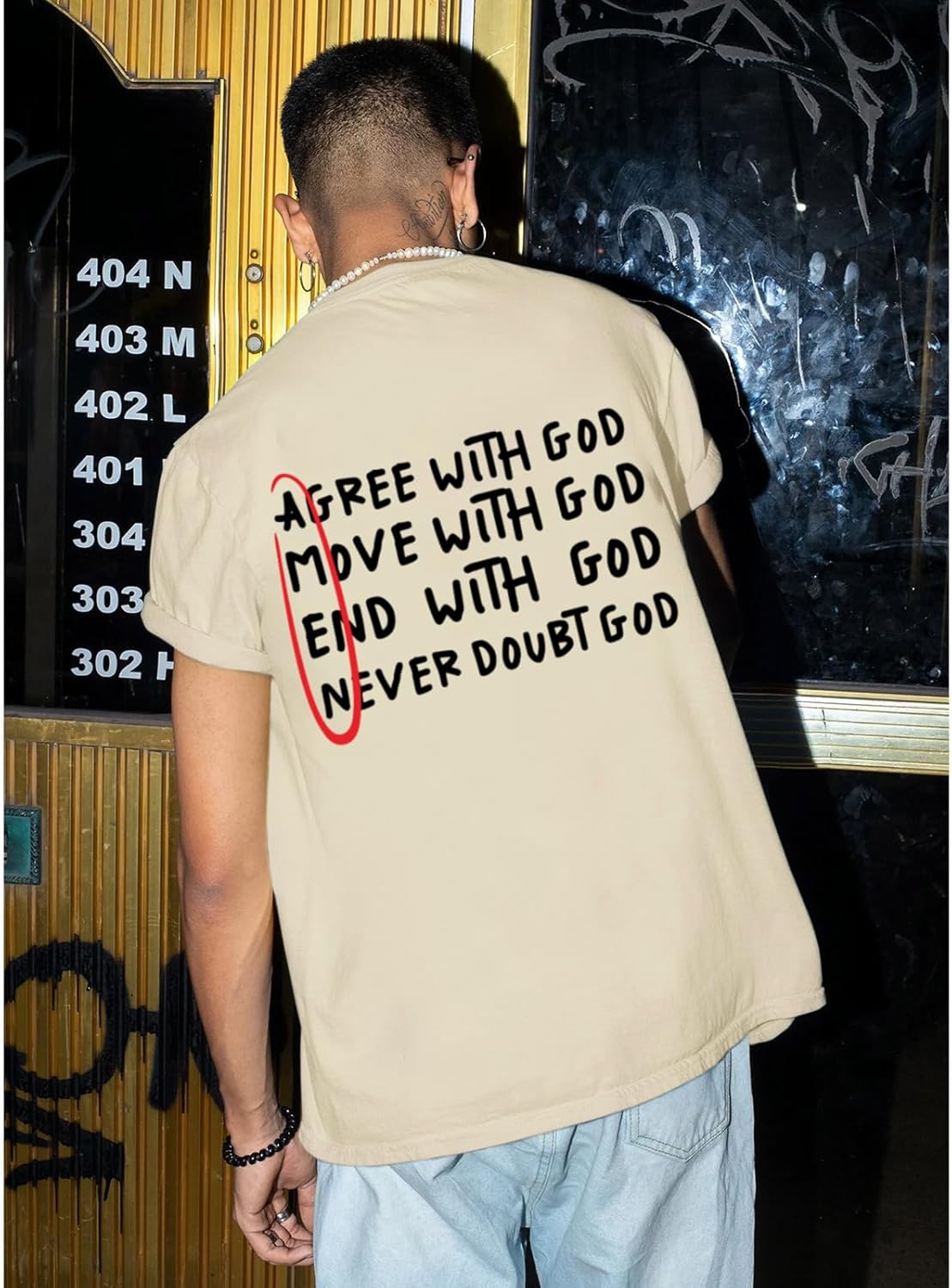Christian Shirts for Men Inspirational God Shirt Religious Faith Tshirt Oversized Jesus Bible Verse Graphic Tee Top - Image 4