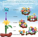 Jouets de construction de jardin de fleurs STEM DIY pour les enfants 3-7 224-Pcs | STEM éducation, BPA gratuit, 224 pièces, inclus, pour les enfants filles garçons de 3 à 7 ans, feinte jeu, belles compétences motrices
