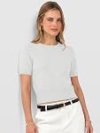 ANRABESS Tiges à manches courtes pour femmes Col d'équipage taillé Entreprises Casual Tige légère Tops 2026 Été printemps Outfits