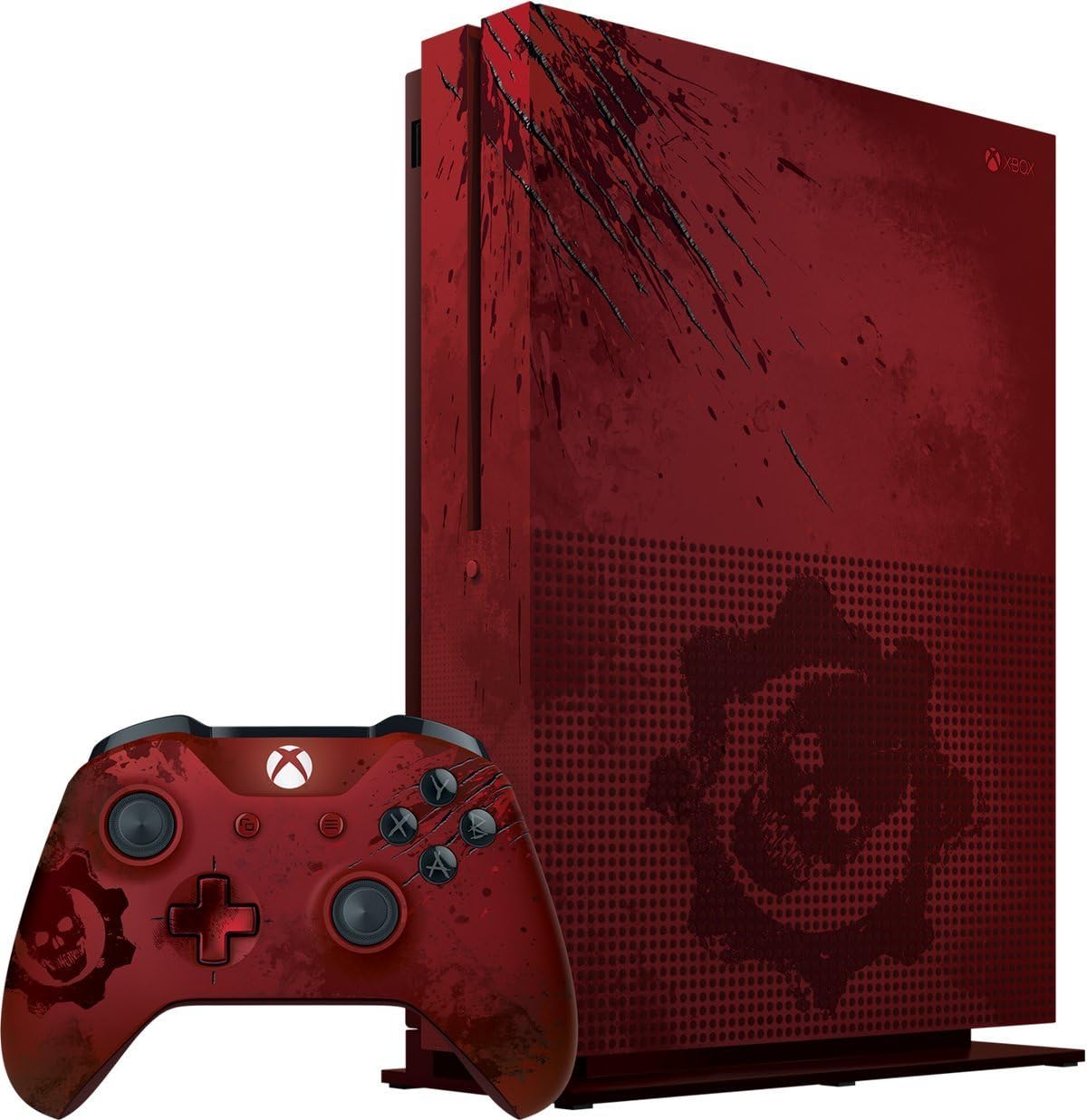 Xbox One S 2TB Limited Edition Console - Gears of War 4 Bundle [Video Game] (Renewed)