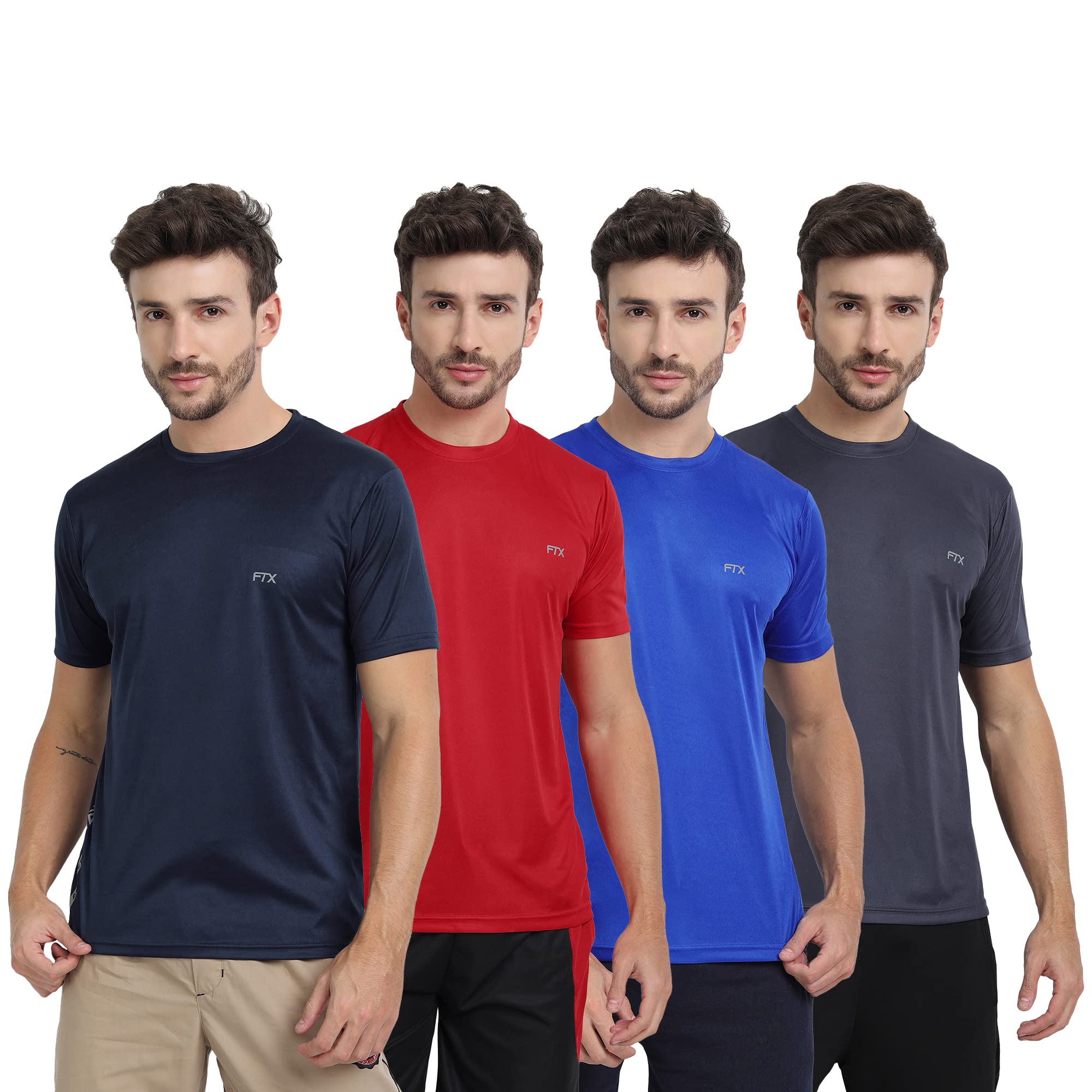 ftx Men's Solid Regular Fit T-Shirt-picture-12