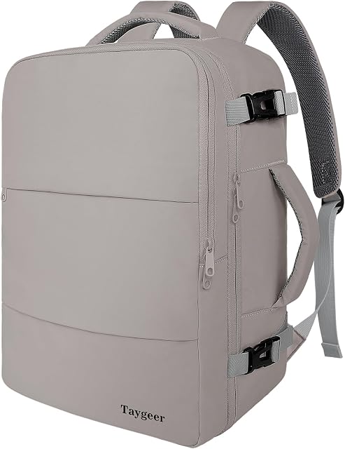 Laptop Backpack Purse for Women, Backpack for College Essentials with 15.6inch Laptop Compartment, Travel Backpack Airline Approved Carryon Work Bag for Nursing College Doctor Business Travel, Brown