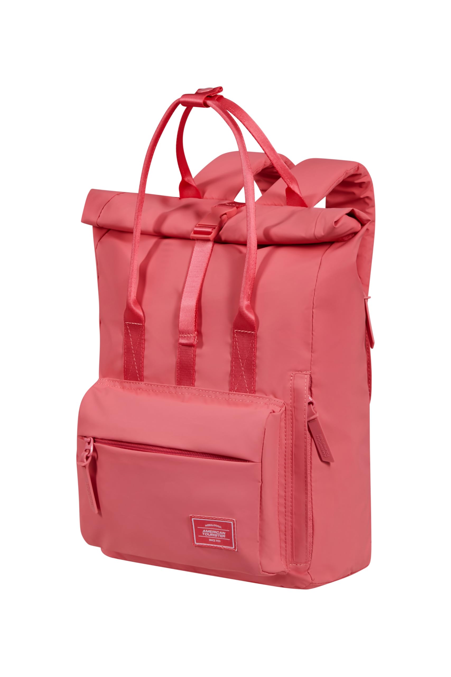 American Tourister Urban Groove UG16 Puff - Women's Backpack with Hidden Back Pocket, Casual Backpack for Everyday Use, 17L, Pink Glitch