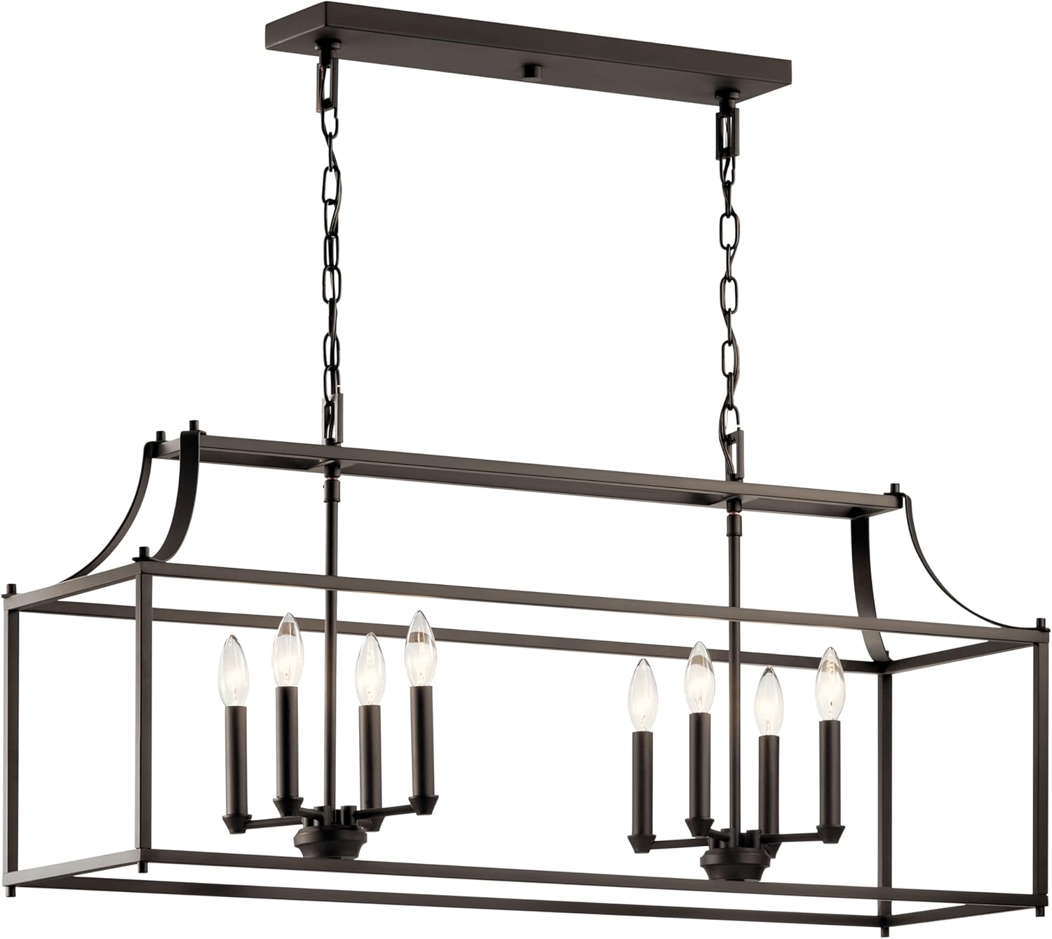 Kichler 42497OZ Morrigan Chandelier, 8-Light 480 Total Watts, Olde Bronze