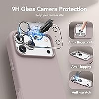 Vista 793 de GONEZ Funda de silicona para iPhone 15 Pro Max, compatible con Magsafe, protector de cámara + protector de pantalla, forro de microfibra suave Negro