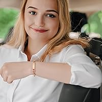 Vista 54 de mnmoom Pulseras de alerta médica para mujer, pulseras de identificación médica de corazón de acero inoxidable con grabado gratuito