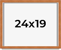 Vista 299 de Marco marrón de 18 x 24 pulgadas, marco de madera maciza de nuez de miel, ancho de moldeo de 0.875 pulgadas, profundidad de rabo de 0.875 pulgadas